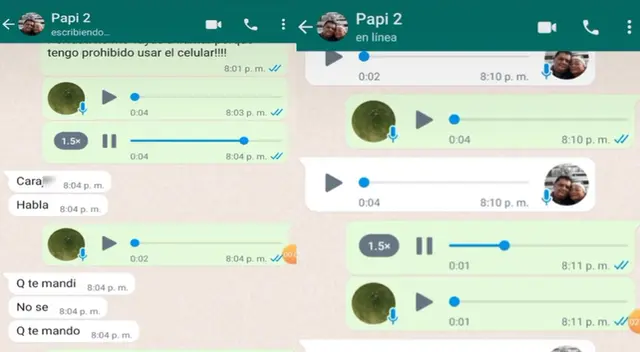 Singular audio de la joven se hizo viral en las redes sociales. Singular audio de la joven se hizo viral en las redes sociales.