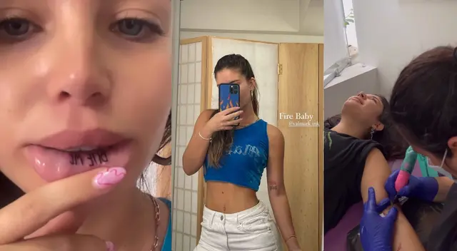 La modelo Flavia Laos mostró que en el interior de los labios se tatuó “bite me” y dio que hablar entre sus seguidores de redes sociales. ¿Será una indirecta?