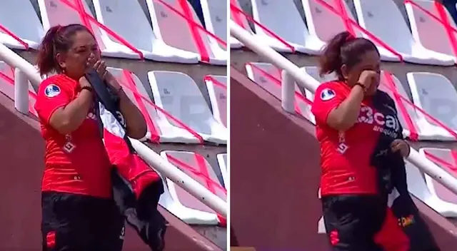 La madre del joven futbolista llamó la atención por quebrarse en plena tribuna. La madre del joven futbolista llamó la atención por quebrarse en plena tribuna.