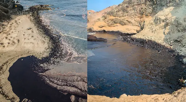 Luego de cinco días, Repsol aseguró que contratará personal para la limpieza de las playas Luego de cinco días, Repsol aseguró que contratará personal para la limpieza de las playas