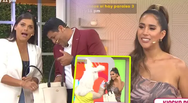 Melissa Paredes pasa incómodo momento en Mujeres al Mando.