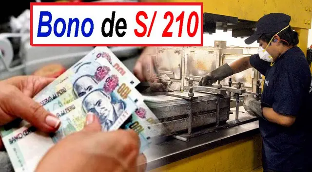 Formas del pago del Bono 210 para trabajadores del sector privado