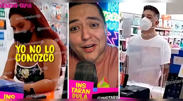 Samuel Suárez evidenció la reacción de Génesis Tapia al lado de Leonard León.