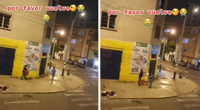 El hombre no esperó esa reacción de su pareja.