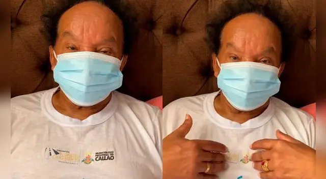 En el video, Melcochita se disculpó con su público por no poder presentarse debido al contagio. Foto: captura/Facebook