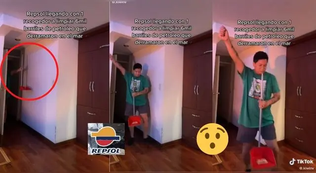 El video del joven se volvió tendencia en TikTok pues revivió la indignación de los peruanos hacia Repsol