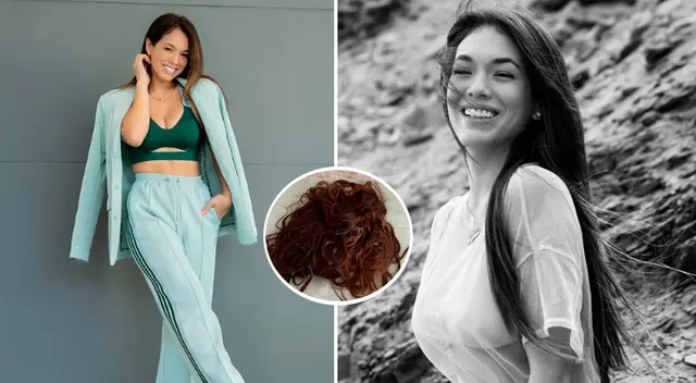 Jazmín Pinedo donó sus extensiones de cabello.