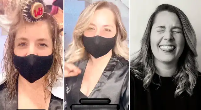 Yiddá Eslava dona su cabello para ayudar a limpiar el mar.