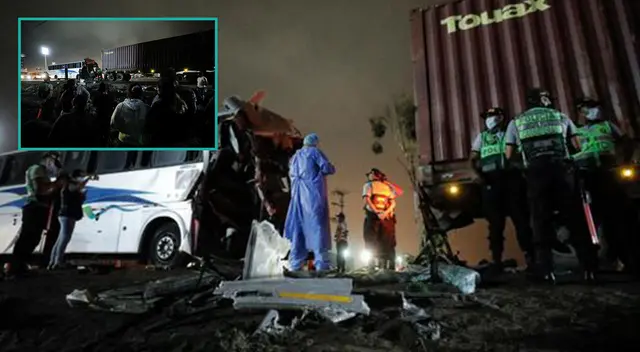 Accidente vehicular se suscitó en el kilómetro 30 de la Panamericana Sur.