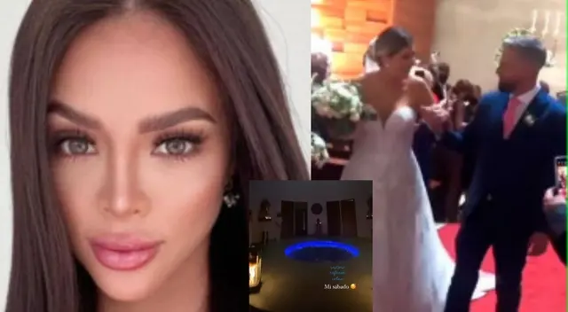 Sheyla Rojas se da un chapuzón en el jacuzzi y su ex baila cumbia en boda