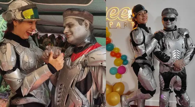 Robotín quiere tener hijo con la Robotina.