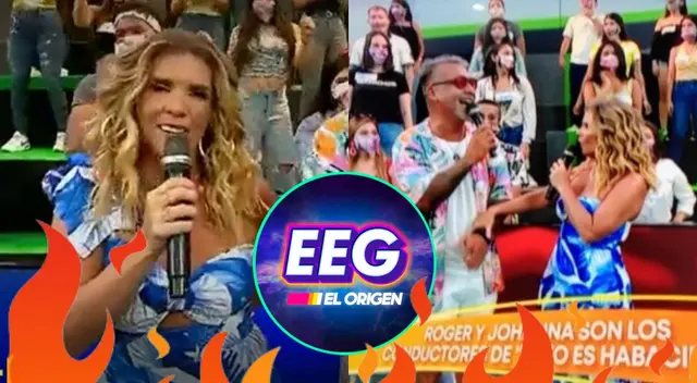 La conductora Johanna San Miguel fue presentada por todo lo alto como jale de la nueva temporada de Habacilar, y sorprendió al darle con palo a Esto es guerra.