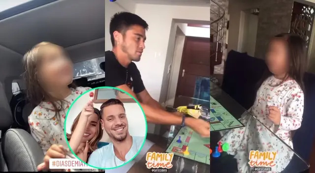 Rodrigo Cuba pasó una tarde con la pequeña Mía y su hermano Jorge, horas después de que ella tuviera un tierno gesto con su madre y su pareja.