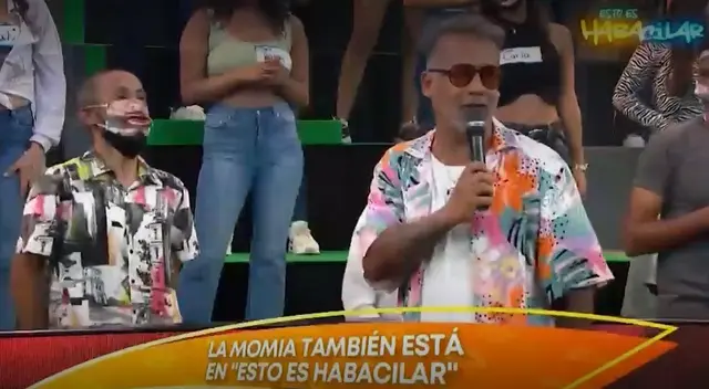 'La Momia' apareció en el estreno de 'Esto es Habacilar'. 'La Momia' apareció en el estreno de 'Esto es Habacilar'.