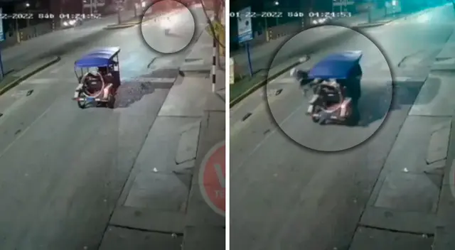 El hombre del vehículo menor tuvo que ser llevado al hospital, mientras el otro chofer resultó ileso.