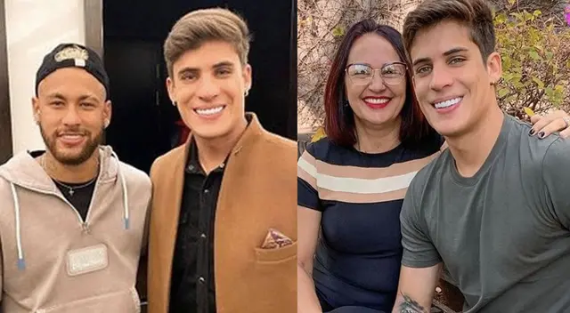 Neymar Jr. se tomó fotos con el exnovio de su mamá. Neymar Jr. se tomó fotos con el exnovio de su mamá.