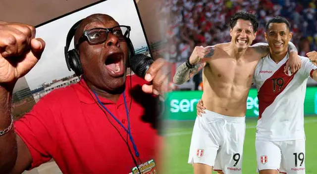 Elejalder Godos y su poderoso grito de gol para la victoria de la selección peruana.