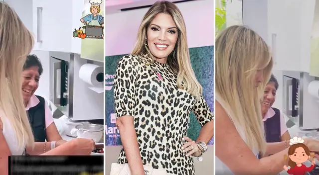 Jessica Newton demuestra que sabe cocinar. Jessica Newton demuestra que sabe cocinar.