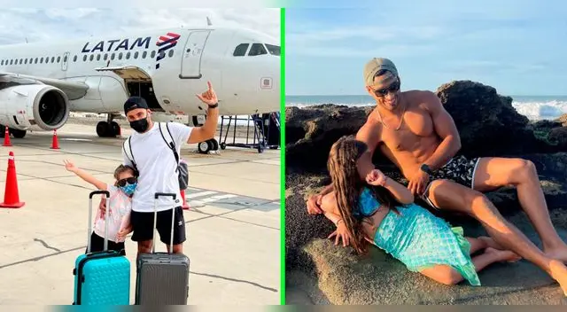 Said Palao y su hija se divierten en la playa por unos días. Said Palao y su hija se divierten en la playa por unos días.