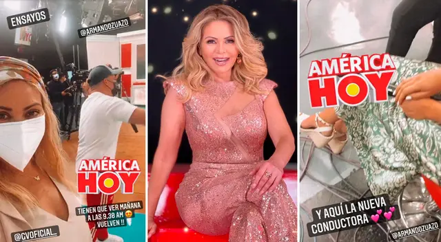 Gisela Valcárcel emocionada por el regreso de América Hoy.