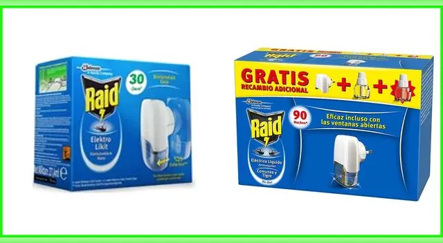 Repelente Raid eléctrico se retira del mercado.