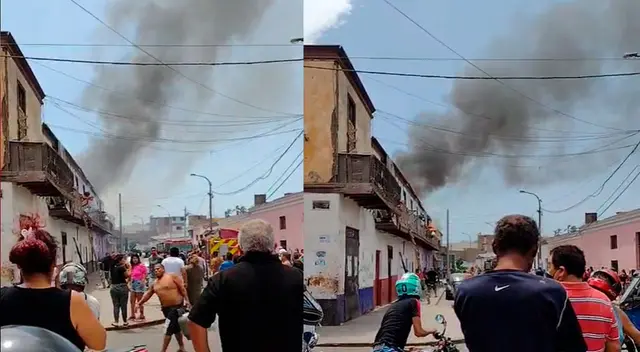Incendio de gran tamaño consume en Cercado de Lima Incendio de gran tamaño consume en Cercado de Lima