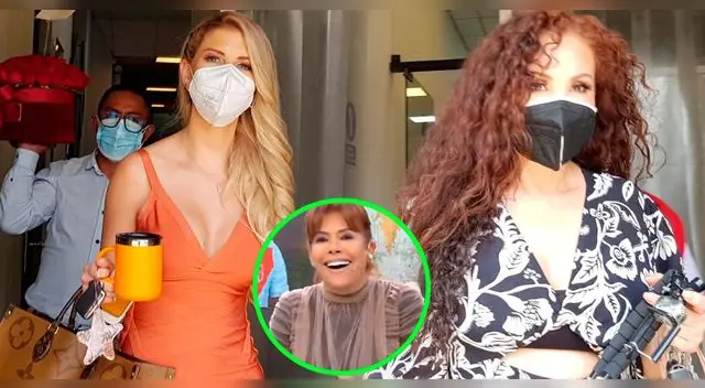 Janet Barboza feliz con reemplazo de Melissa Paredes en América tv. Janet Barboza feliz con reemplazo de Melissa Paredes en América tv.