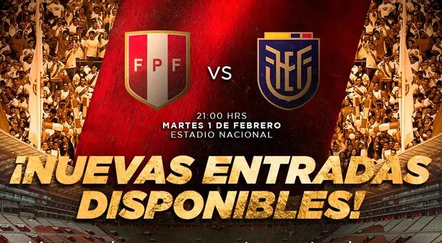 Llegó tu momento de ir al Estadio Nacional y alentar a la selección peruana. Llegó tu momento de ir al Estadio Nacional y alentar a la selección peruana.