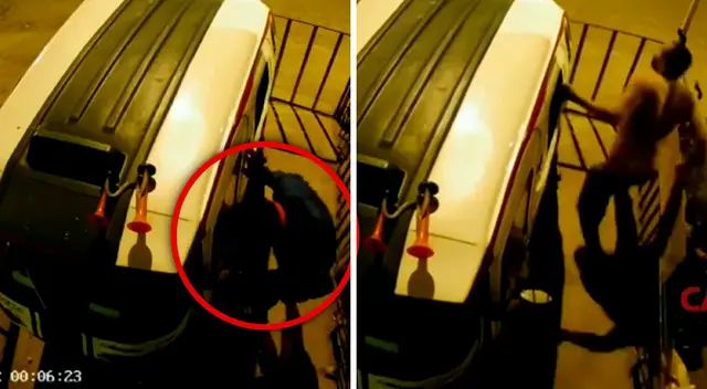 El delincuente terminó huyendo gracias al ladrido de los perros. El delincuente terminó huyendo gracias al ladrido de los perros.