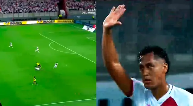 Renato Tapia dejó el balón, pero luego la recuperó.