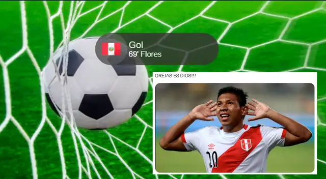 Desde Twitter, los hinchas celebraron al autor del primer gol en el Estadio Nacional: el ‘Orejas’ Flores.