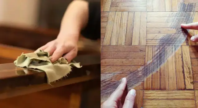 La madera se desgasta con facilidad.