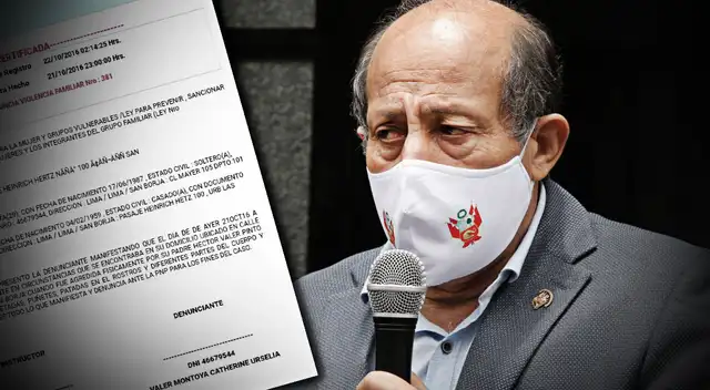 Héctor Valer fue acusado de agredir físicamente a su esposa e hija en 2016.