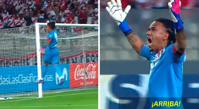 Pedro Gallese gritó a todo pulmón el gol de Edison Flores.