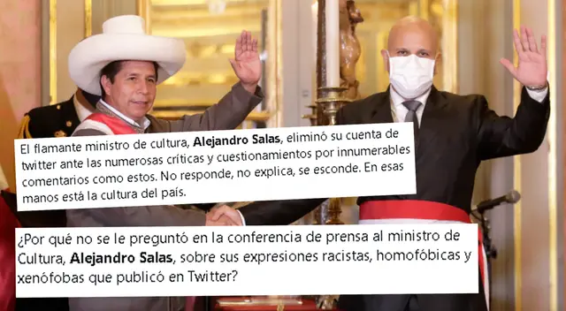 Alejandro Salas, ministro de Cultura, llamó la atención en redes sociales.
