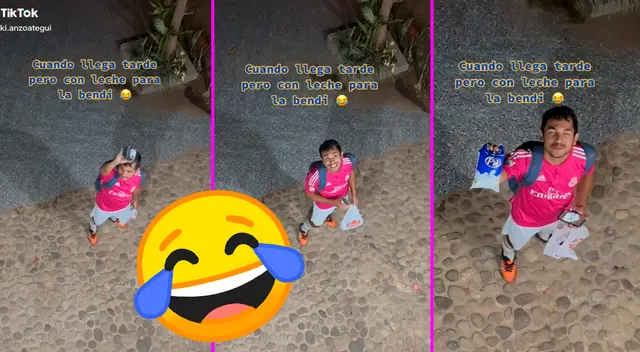 El padre de familia le llevó serenata a su esposa para que lo dejara pasar. El padre de familia le llevó serenata a su esposa para que lo dejara pasar.