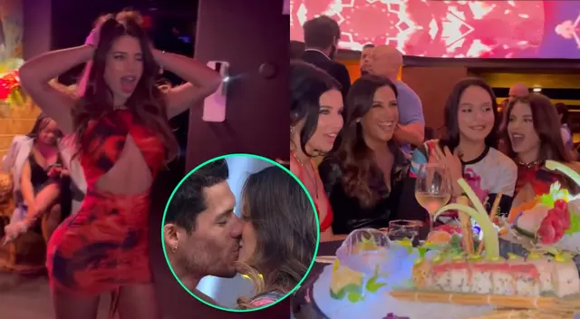 Flavia Laos sorprendió al viajar inesperadamente a EE.UU., y se divirtió de lo lindo con sus amigas después del show de su ex pareja en Habacilar.