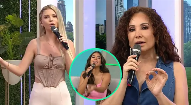 Janet Barboza volvió a reclamarle a Brunella Horna por su trabajo como conductora y ella le respondió con dardo sobre Melissa Paredes.