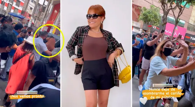 Magaly Medina recorrió las galerías de Gamarra. Magaly Medina recorrió las galerías de Gamarra.