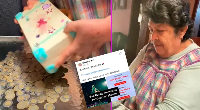 La abuelita sacó todos sus ahorros. La abuelita sacó todos sus ahorros.