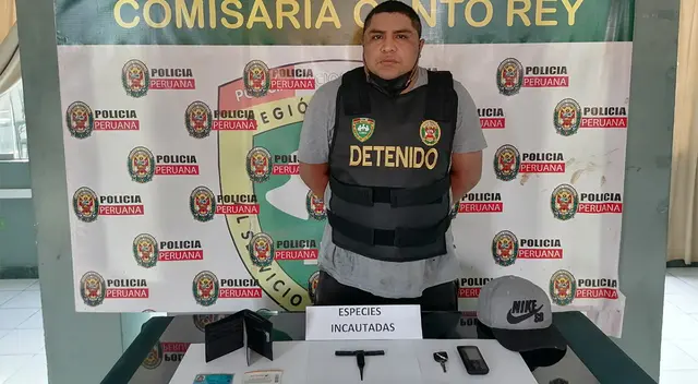 PNP detiene a sujeto que robó minivan. PNP detiene a sujeto que robó minivan.