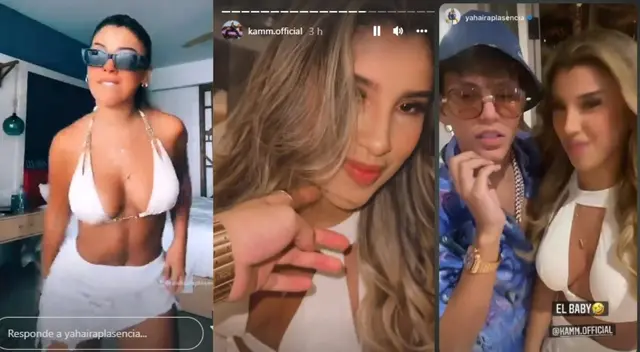 Yahaira Plasencia y el reggaetonero Kamm en Punta Cana Yahaira Plasencia y el reggaetonero Kamm en Punta Cana