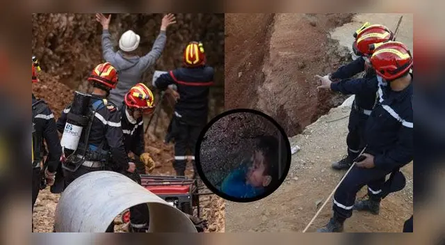 Rescatistas marroquíes afirman que el niño Rayan aún sigue con vida. Rescatistas marroquíes afirman que el niño Rayan aún sigue con vida.