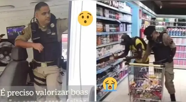 “Puedes llevar todo lo que necesitas”: el gesto de un policía hacia un joven que le pidió de comer “Puedes llevar todo lo que necesitas”: el gesto de un policía hacia un joven que le pidió de comer