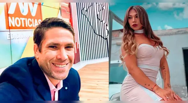 Dayanita feliz de llenar de elogios al presentador deportivo Paco Bazán. Dayanita feliz de llenar de elogios al presentador deportivo Paco Bazán.