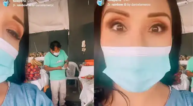 Tula Rodríguez compra fruta en el mercado, pero pide rebaja a su casero