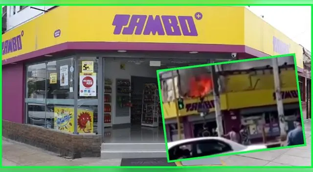 Un Tambo se incendia en San Juan de Lurigancho. Un Tambo se incendia en San Juan de Lurigancho.