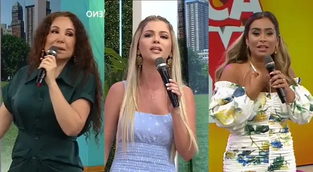 Brunella Horna comenzó la última edición de América Hoy con un llamativo saludo que dejó por los suelos a sus compañeras por su edad.