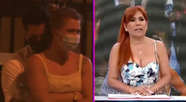 Magaly Medina impactada por llanto de Ducelia Echevarría. Magaly Medina impactada por llanto de Ducelia Echevarría.