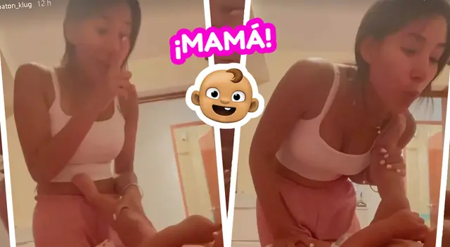 Samahara Lobatón enamorada de las pequeñas palabras de su hija Xixi.